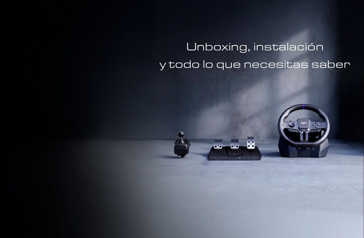 volante, pedales y marcha marca pxn para simulador